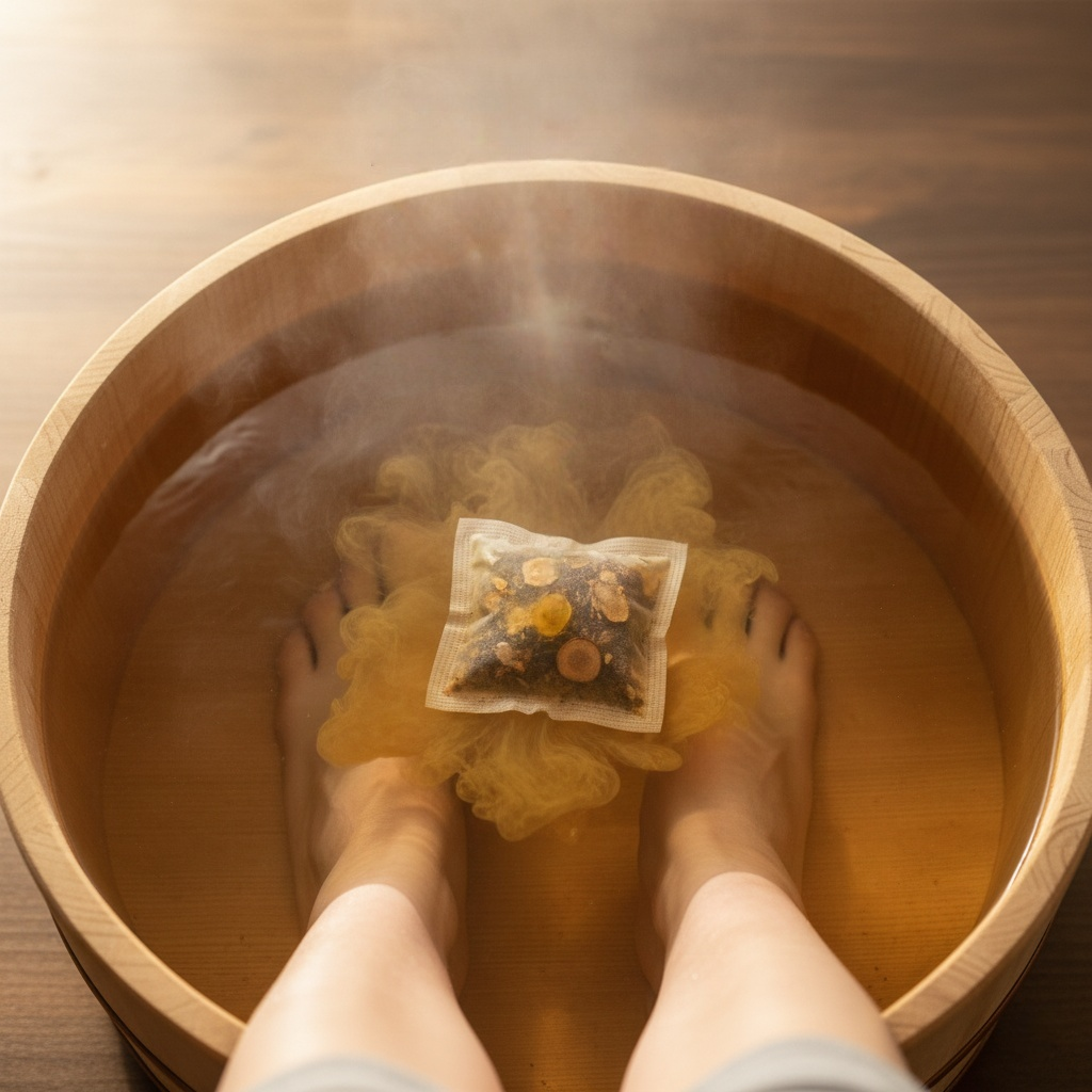 足の冷え・むくみに。よもぎ足湯パックで始める「夜の15分」温活習慣