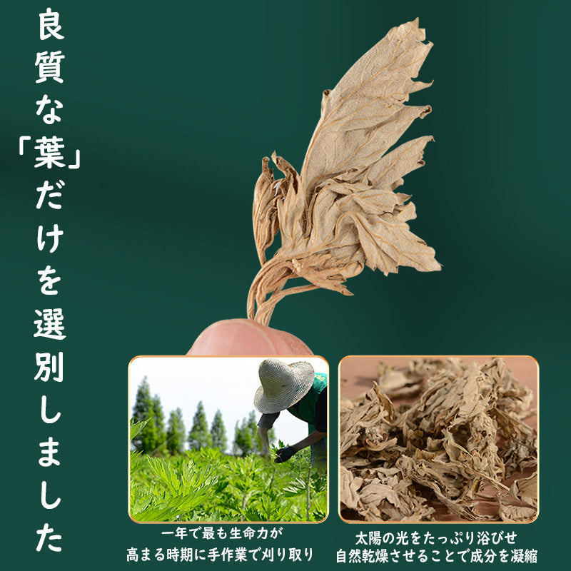 Moxawell 厳選 艾葉（よもぎ）500g - 天然100% よもぎ蒸し 足湯 入浴剤 芯から温まる 温活 巡りケア 混ぜ物なし