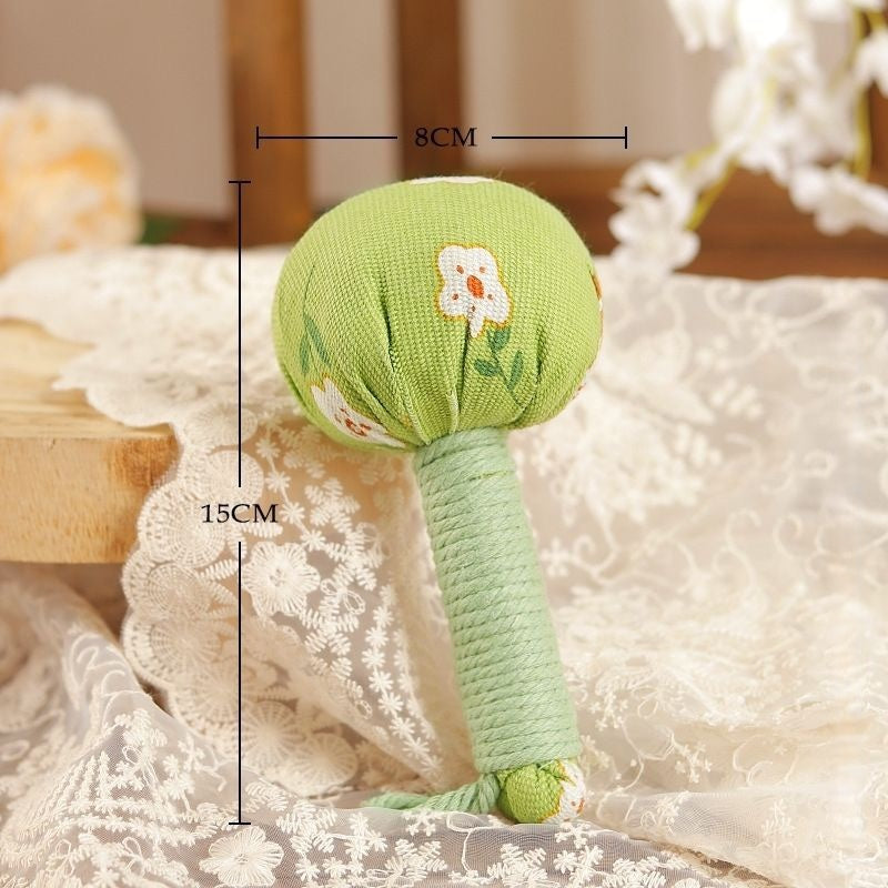 【周りを気にせずリフレッシュ】ミニ よもぎマッサージハンマー キーホルダー｜よもぎ ほのかな香り 肩こり ツボ押し 持ち運び 和装小物 癒しグッズ プチギフト